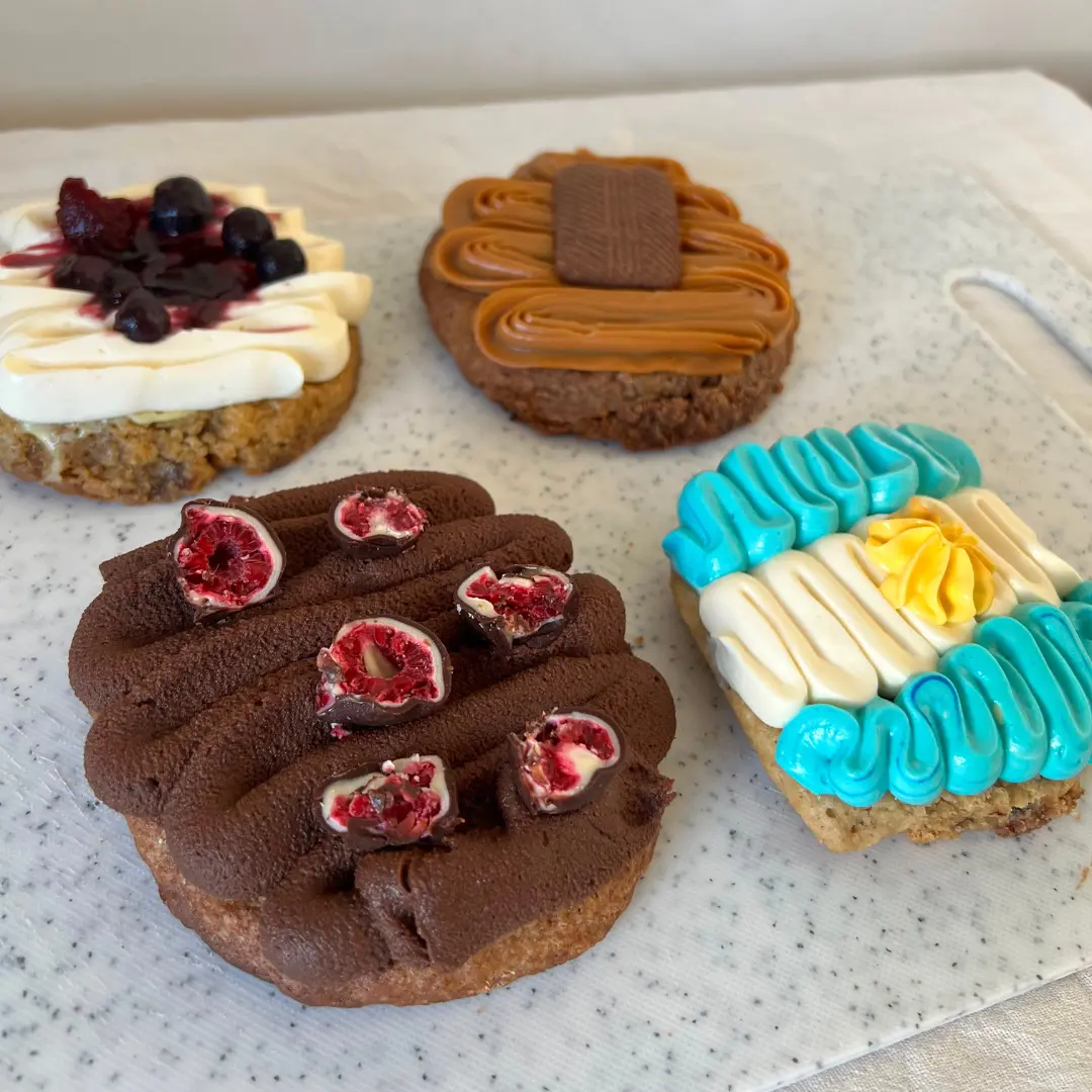 Sabores: mundialista, chocotorta, cheesecake y franui. Sin gluten!